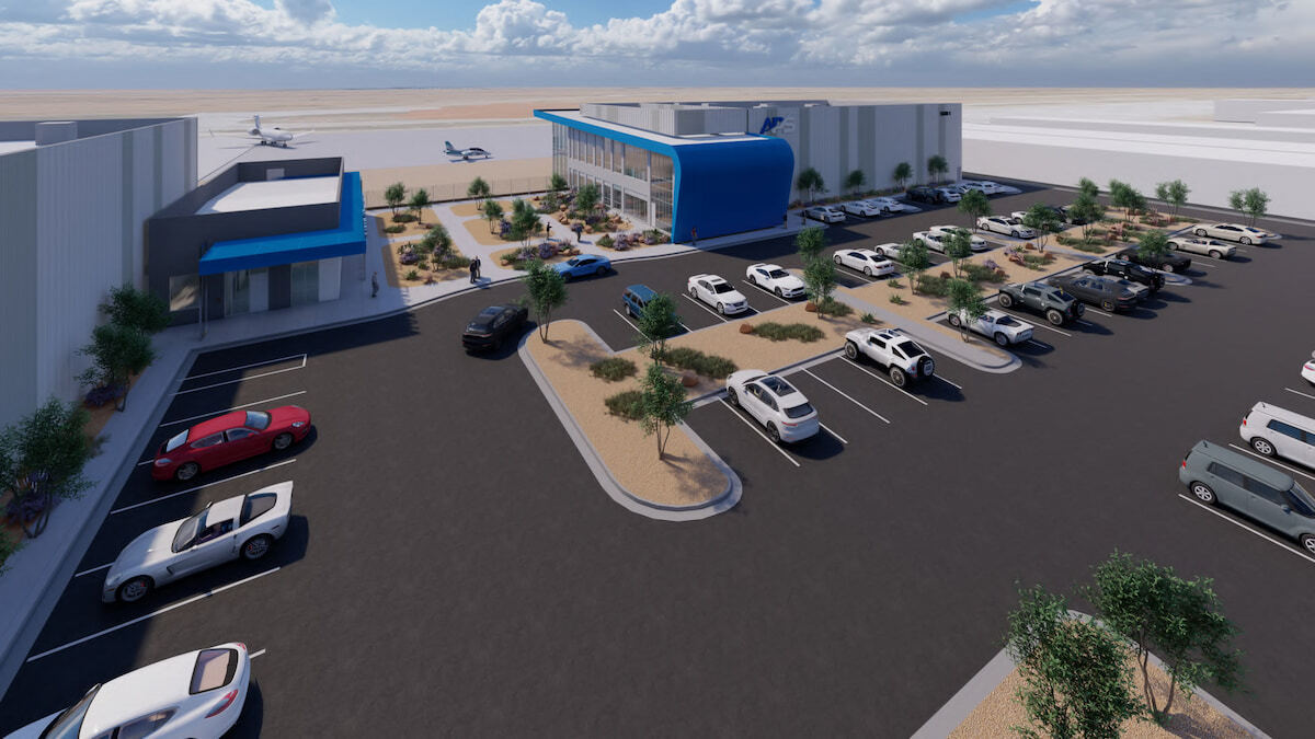 APS 2020 Bldg - East View Over Lot and Main Building (2)